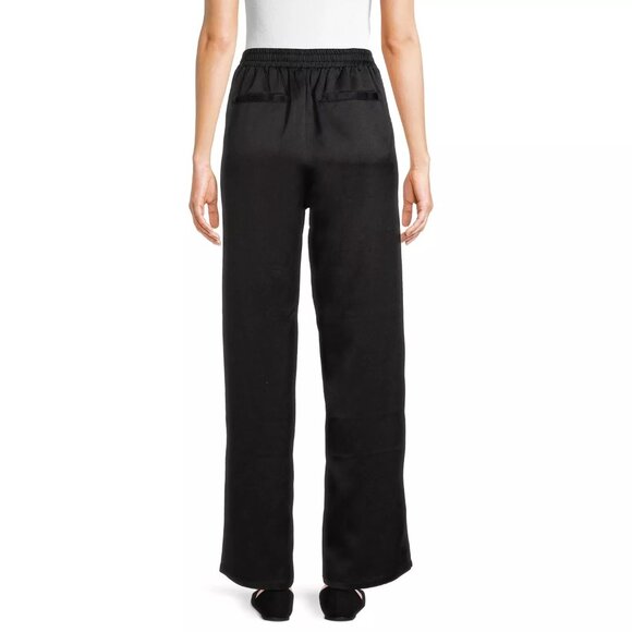 Woman's  Time True Black Wide Leg Dress Pants Size XL (16-18) - Picture 2 of 16